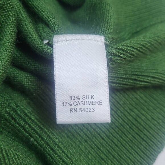 Banana Republic Mens Silk Cashmere Vest Sz Medium Green V Neck Preppy Old Money - Picture 5 of 8